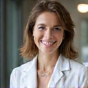 Portrait of Anna Kowalska, a friendly and professional female dietitian.