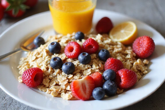 Zdjęcie przedstawiające zdrowe śniadanie